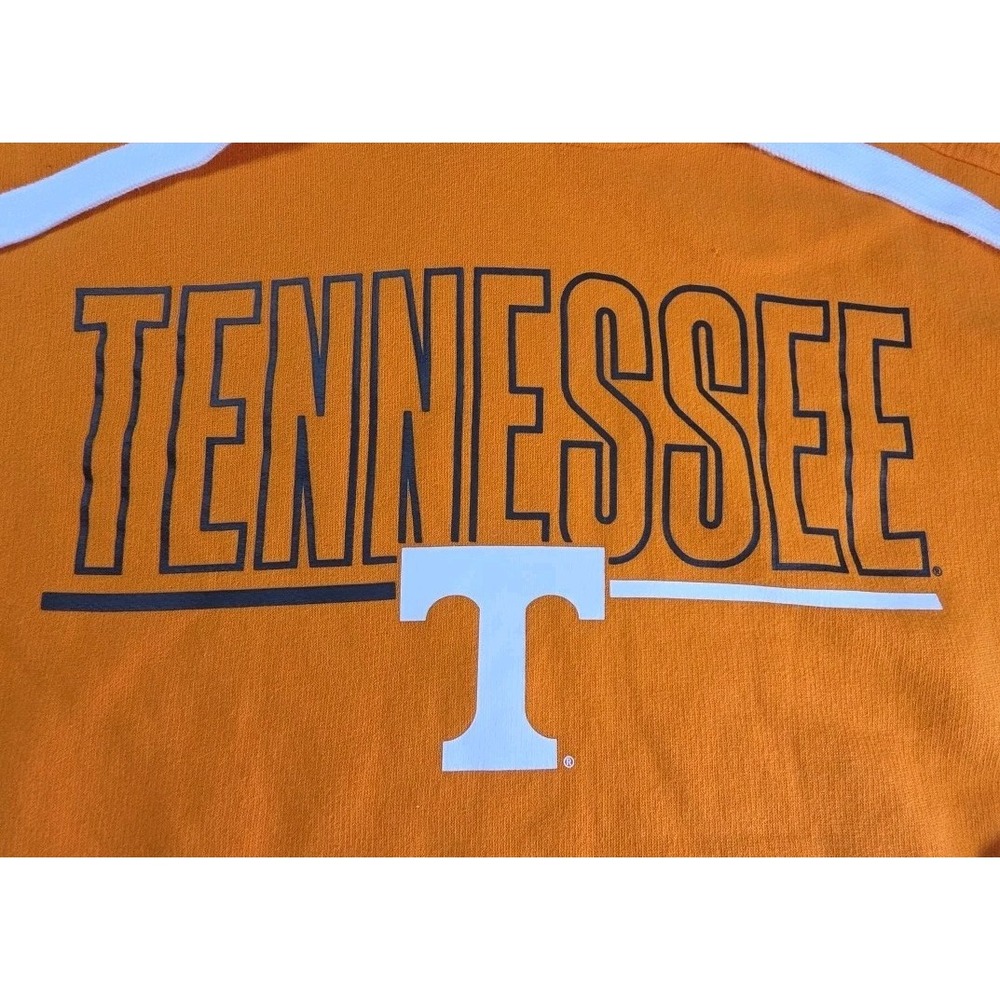 Logo Athletic Tennessee Volunteers Hoodie Men's Large Orange White Cotton Poly